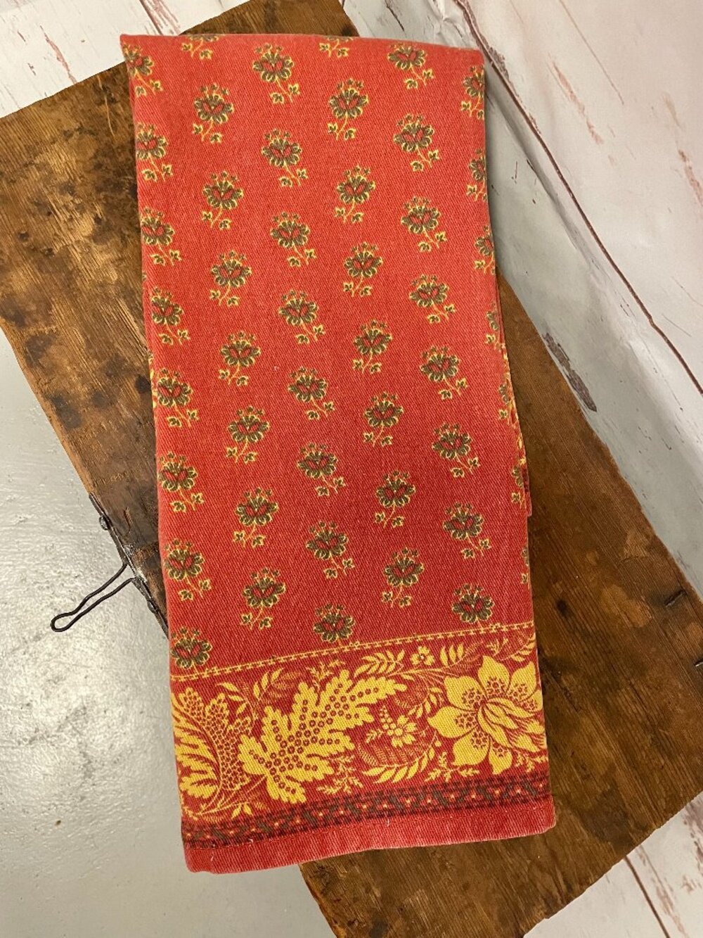 Williams Sonoma Fall Floral Tea Towel